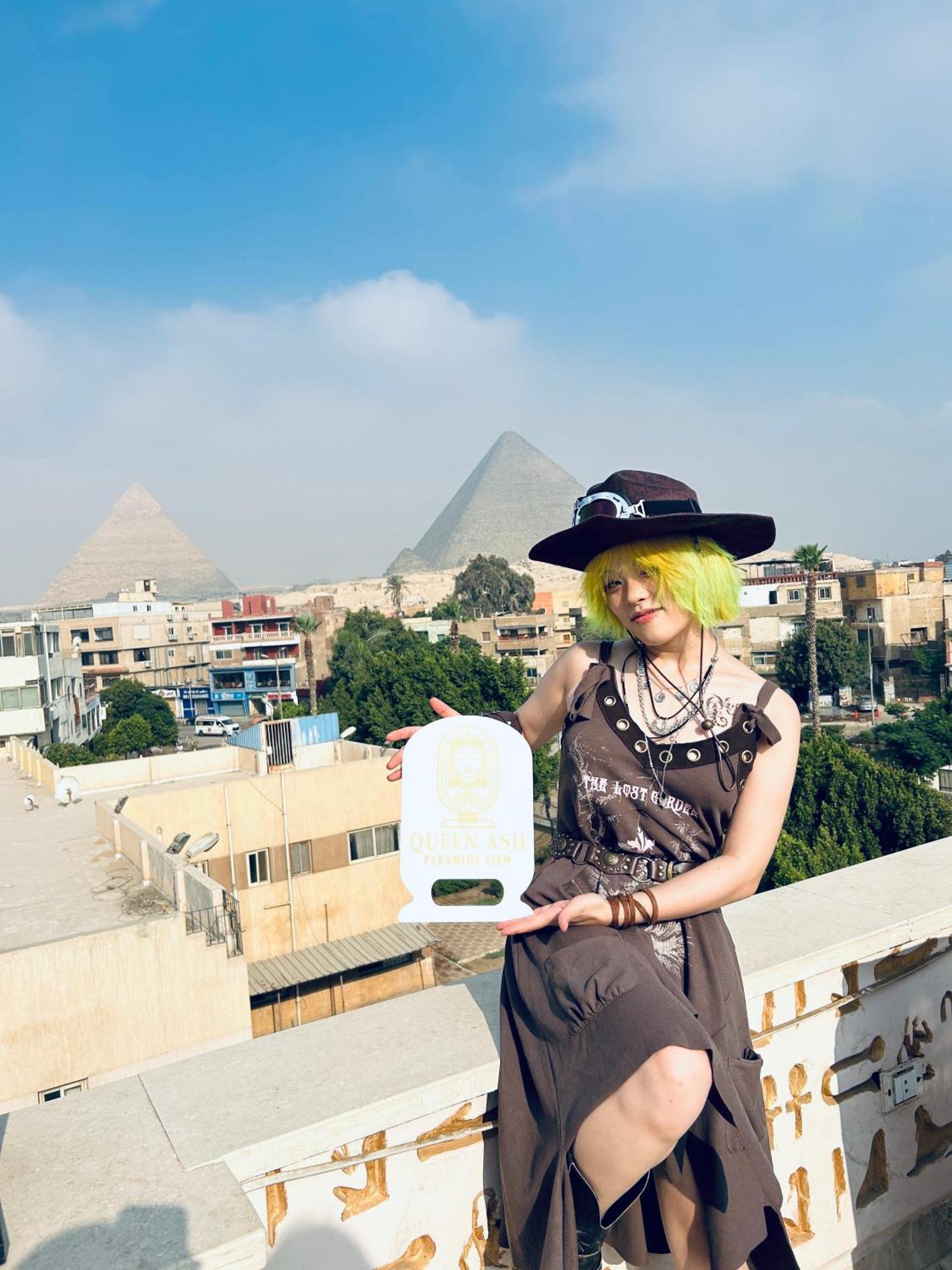 Queen Ash Pyramid View Inn Kafret el-Gabal Dış mekan fotoğraf
